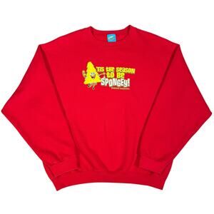 e Spongebob Christmas Sweatshirt Red XL